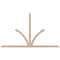 Ekena Millwork Richland Smooth Timber Gable Bracket, Douglas Fir, 108"W x 63"H x 3 1/2"D x 3 1/2"F, 14/12 Pitch GBW108X63X0404RIC00SDF - alternate 1